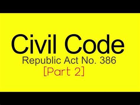 Understanding Republic Act 386: A Comprehensive Guide to .
